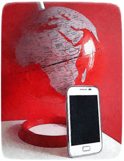 Smartphone, internet