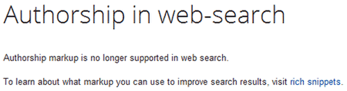 Webmasters Authorship